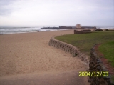 Beach viewed from one of the many promenade entry points
